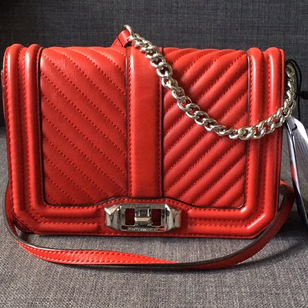 Rebecca Minkoff Red Chevron Cross Body Bag